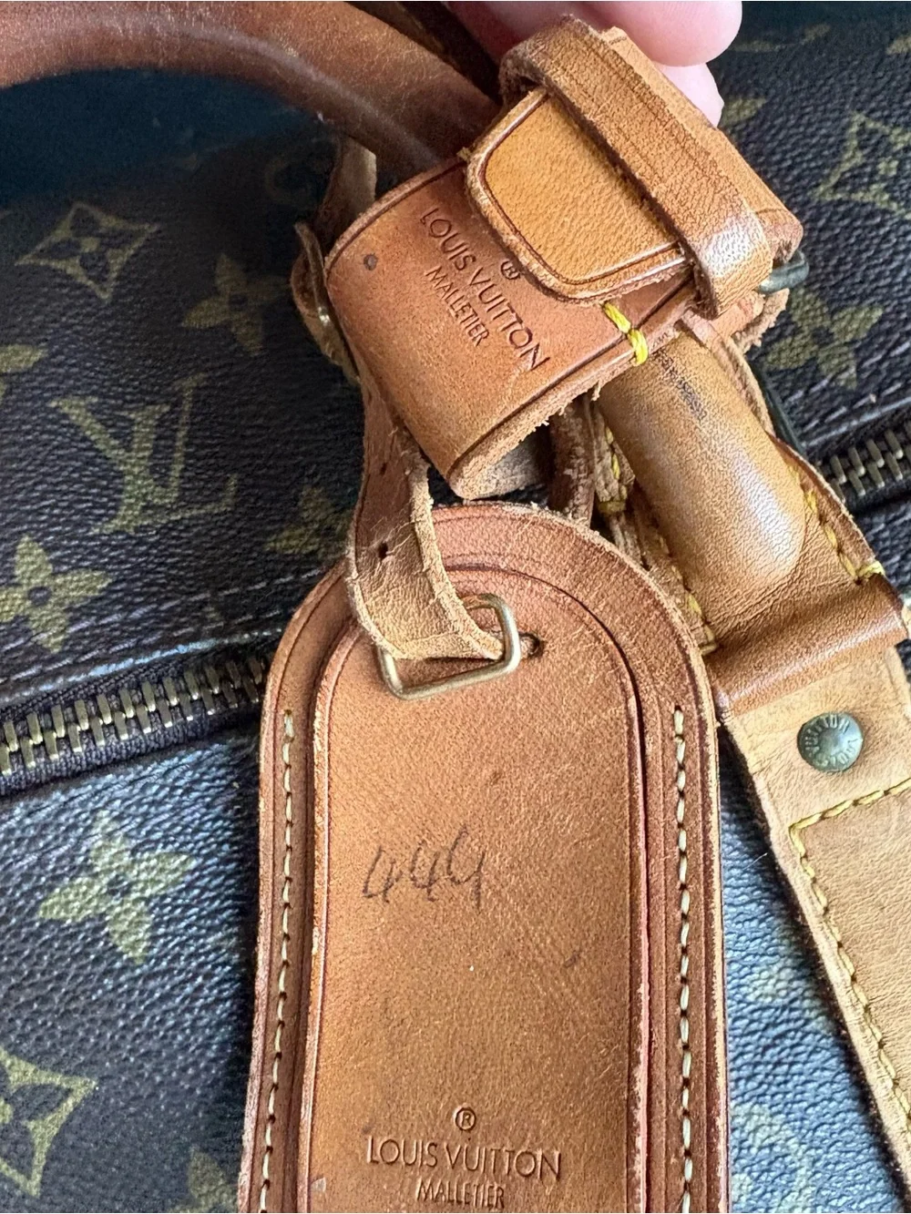 Louis Vuitton Monogram Canvas Keepall 60 /w Luggage Tag